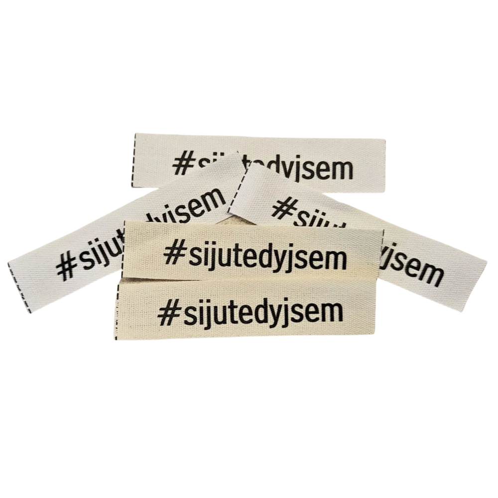 Bavlněný štítek #sijutedyjsem