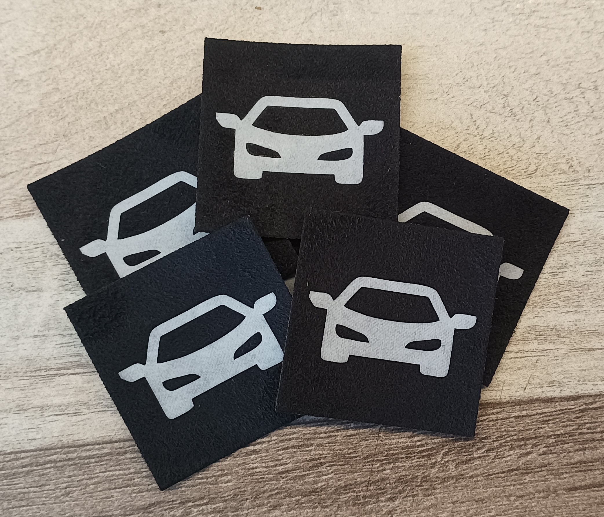 Semišová aplikace Auto