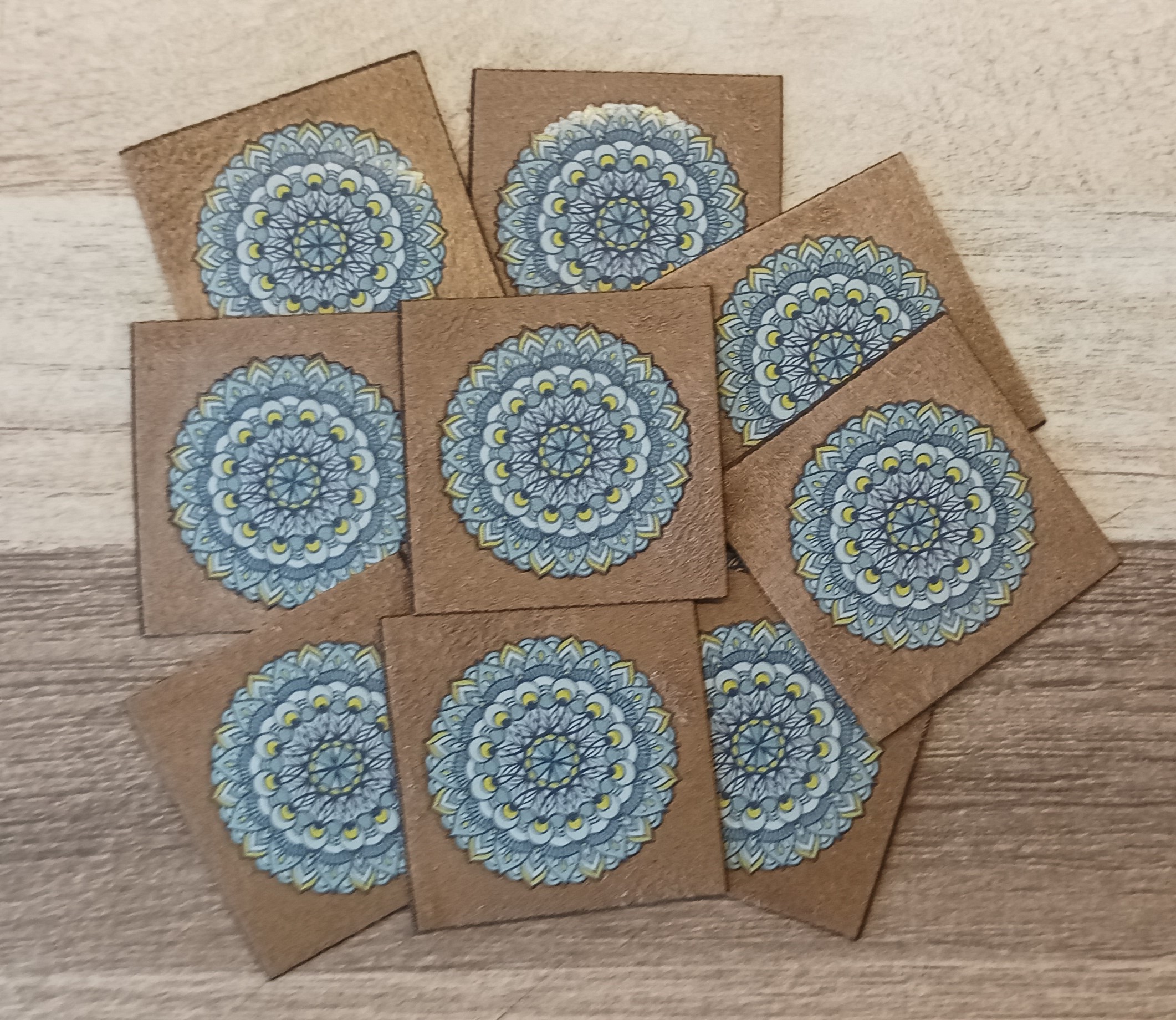 Semišová aplikace Mandala