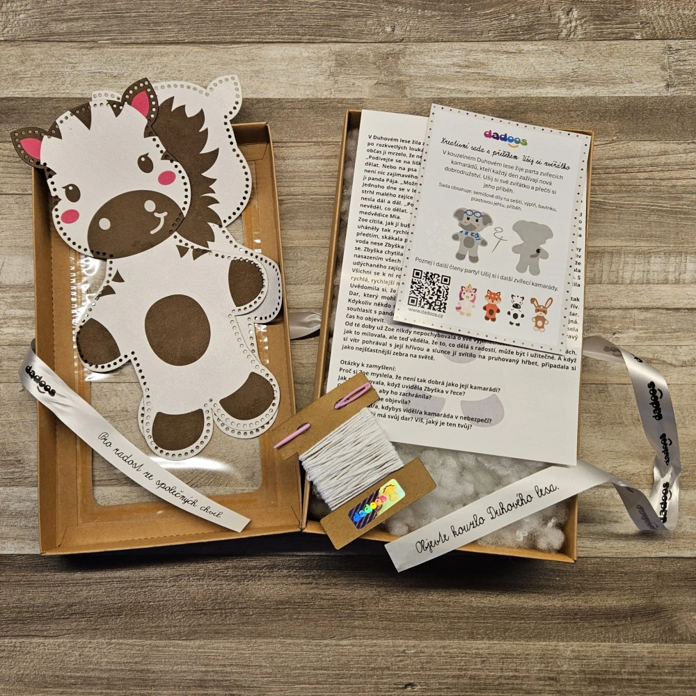 Kreativní sada s příběhem – Zebra Zoe