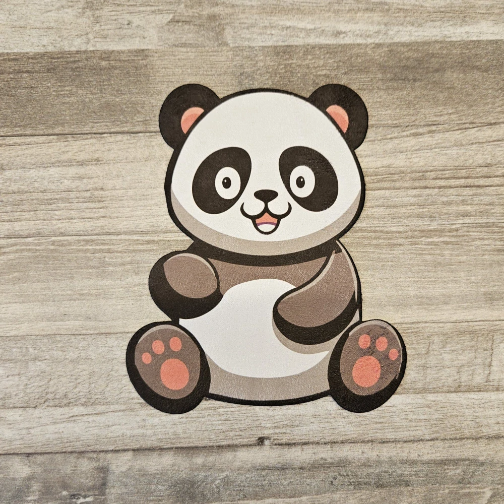 Semišová aplikace velká Panda