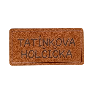 Koženkový štítek Tatínkova holčička