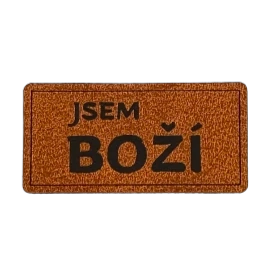 Koženkový štítek Jsem boží (PL11)