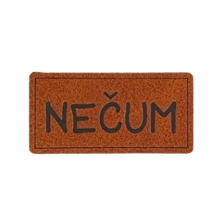 Koženkový štítek Nečum (PL11)