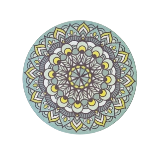 Semišová aplikace velká Mandala