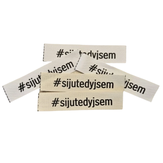 Bavlněný štítek #sijutedyjsem