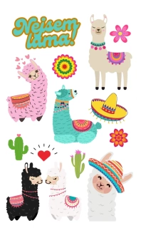 Nažehlovací arch Nejsem lama